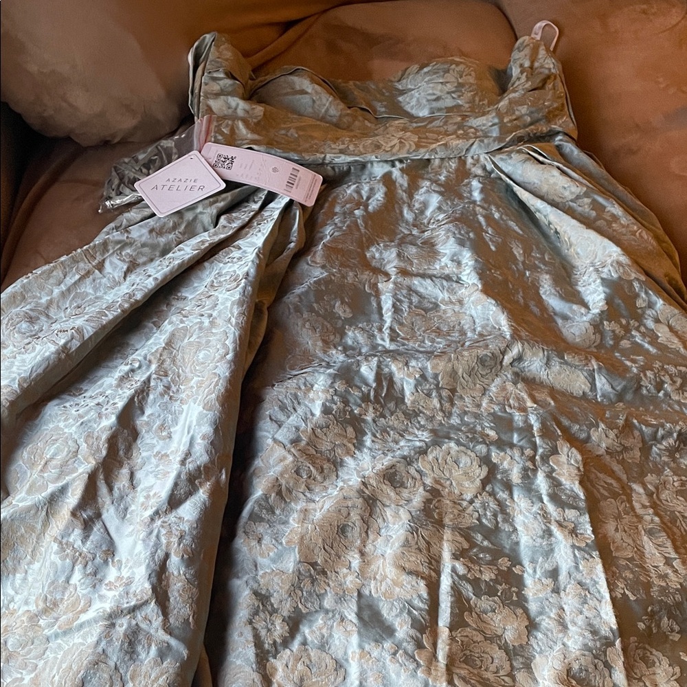 Chic Floral Brocade Dress